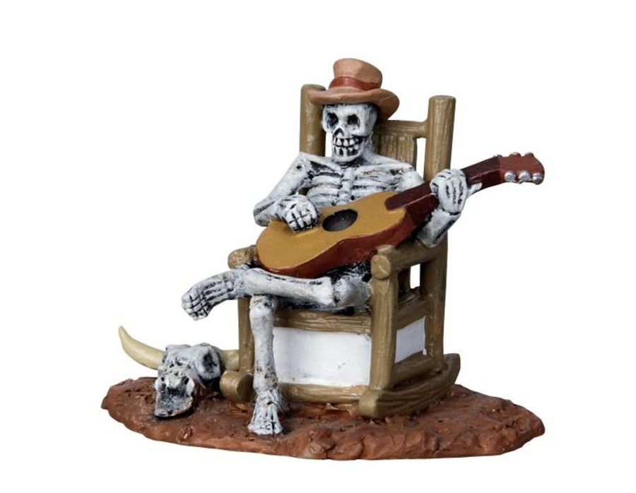 Weihnachtsdorf LEMAX  | Lemax Rocking Chair Skeleton