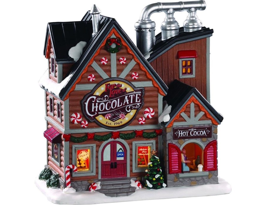 Weihnachtsdorf LEMAX  | Lemax For The Love Of Chocolate Shop, B/O Led