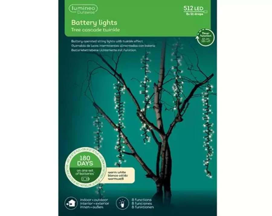 Weihnachtsbeleuchtung LUMINEO Led Durawise Tree Cascade Compact